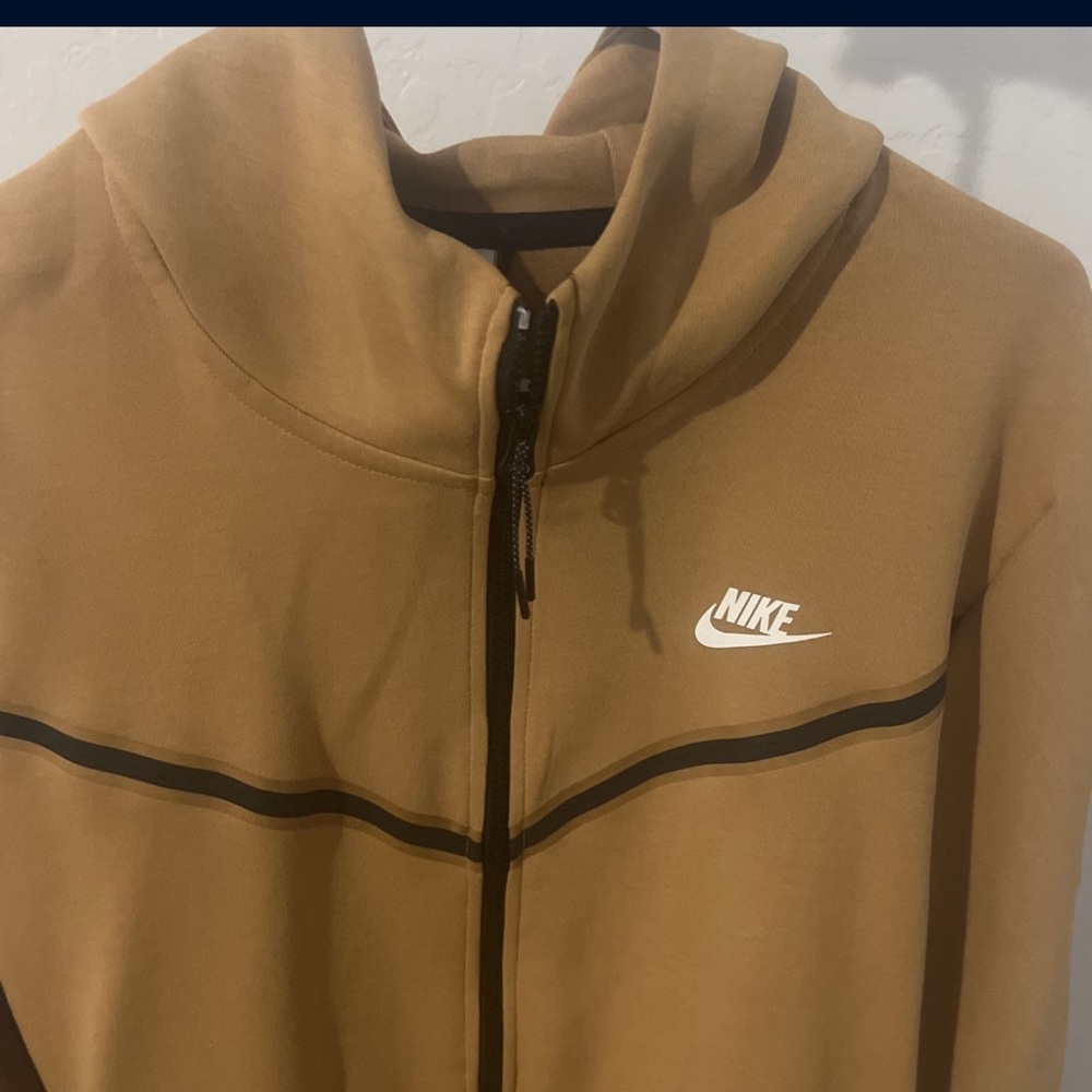 Nike Brown Hoodie with Black and White Details